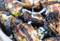 Crispy Grilled Brussels Sprouts with Balsamic Glaze