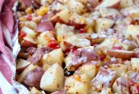 Smoky Cheddar Grilled Potatoes