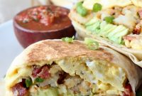 Breakfast Burrito Recipe: Eggs, Cheese & Fresh Salsa