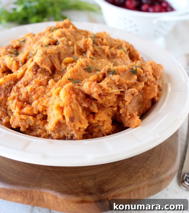 Creamy Mashed Sweet Potatoes Recipe with Brown Butter