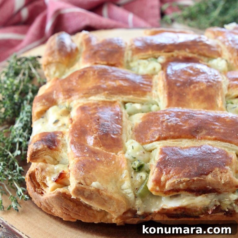 Classic Chicken Pot Pie with Flaky Puff Pastry