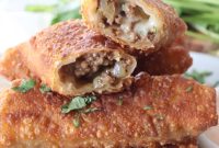 Crispy Cheeseburger Egg Rolls: Air Fryer or Pan-Fried