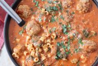 Classic Homemade Meatball Soup Recipe