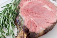 Oven-Roasted Bone-In Prime Rib with Garlic and Rosemary