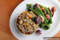 Savory Barley-Stuffed Squash with Herbs