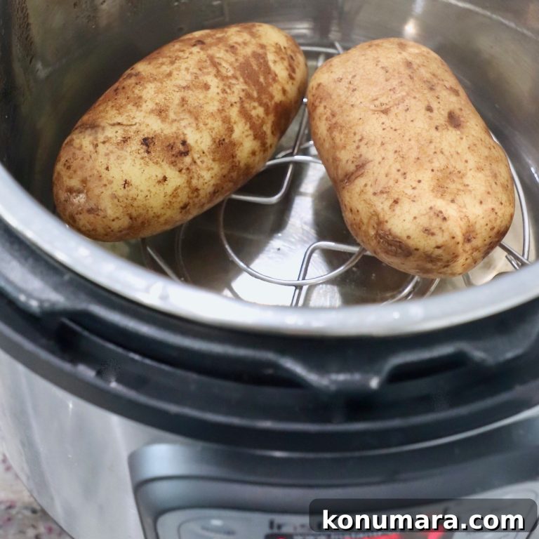 Fluffy Instant Pot Baked Potatoes in 20 Minutes