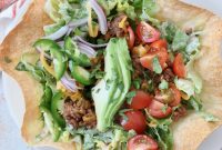 Taco Salad Recipe with Seasoned Ground Beef