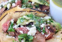 Grilled Flank Steak Tacos with Cilantro Lime Slaw