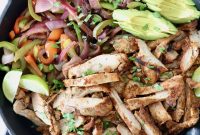 Sizzling Chicken Fajitas Recipe with Peppers and Onions