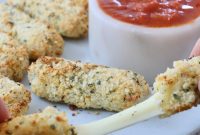 Crispy Homemade Air Fryer Mozzarella Sticks