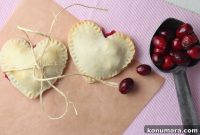 Heart-Shaped Cranberry and Pomegranate Mini Pies