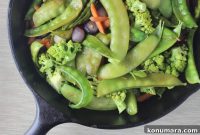 Crispy Roasted Winter Vegetables in a Cast Iron Skillet