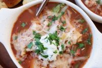 One-Pot Cheesy Lasagna Soup with Italian Sausage