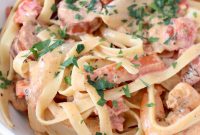 Creamy Cajun Shrimp Pasta with Andouille Sausage