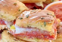 Spicy Italian Sliders Recipe with Melted Mozzarella