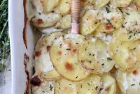 Creamy Garlic and Cheese Scalloped Potatoes Recipe