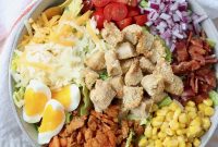 Homemade Crispy Chicken Salad with Honey Mustard Dressing