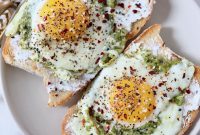 Creamy Pesto Scrambled Eggs with Parmesan