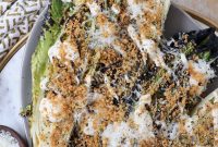 Grilled Caesar Salad with Charred Romaine and Garlic Croutons