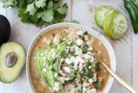 Creamy Green Chili Chicken Enchilada Soup Recipe