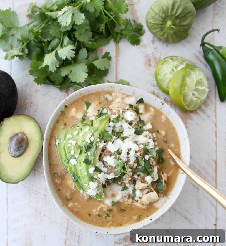 Creamy Green Chili Chicken Enchilada Soup Recipe