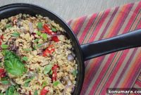 Creamy Orzo with Roasted Vegetables Recipe