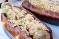 Smoky Grilled Bratwurst with Caramelized Onions