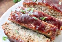 Ground Turkey Meatloaf Recipe with Herb Glaze