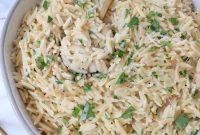 Creamy Garlic Parmesan Orzo Recipe