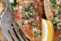 Classic Chicken Piccata with Lemon Caper Sauce