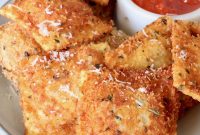 Crispy Toasted Ravioli Recipe with Marinara