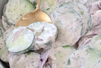 Creamy Cucumber Salad with Dill and Yogurt Dressing