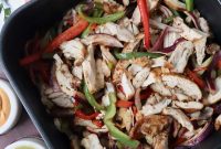 Crispy Air Fryer Chicken Fajitas with Peppers and Onions