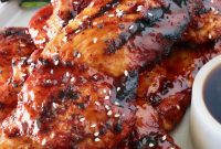 Korean BBQ Chicken with Gochujang Glaze