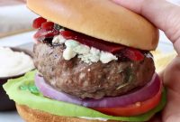 Grilled Mediterranean Lamb Burger with Mint Yogurt Sauce