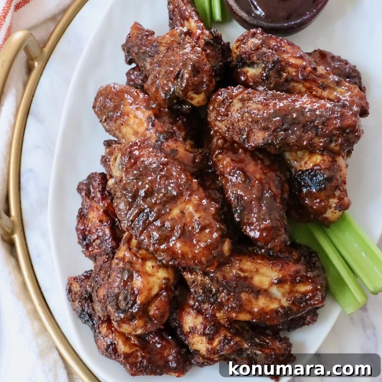 Crispy BBQ Chicken Wings with Tangy Glaze