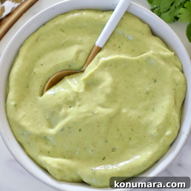 Zesty Avocado Lime Dressing Recipe