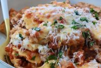 Cheesy Baked Ravioli Casserole Recipe with Mozzarella
