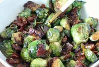Crispy Brussels Sprouts with Bacon Jam