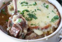 French Onion Beef Stew Recipe with Caramelized Onions