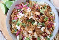 Mexican Street Corn Chicken Bowls Recipe with Cotija and Lime