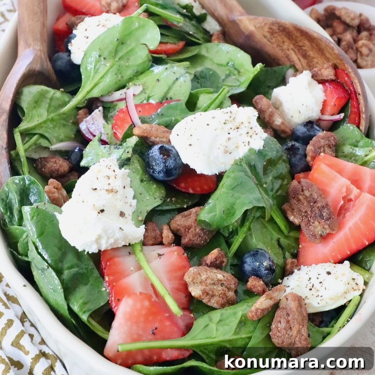 Spinach and Strawberry Salad with Balsamic Vinaigrette