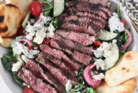 Steak Shawarma Salad with Lemon Tahini Dressing