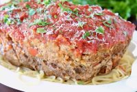 Classic Italian Meatloaf Recipe with Marinara Glaze