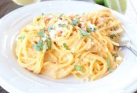 Mexican Street Corn Pasta with Chipotle Alfredo