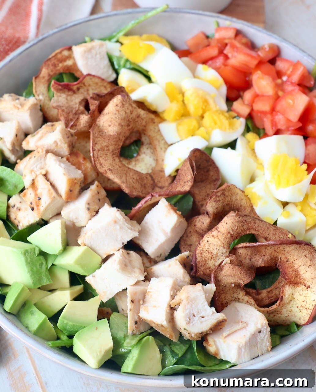 cobb salad in bowl