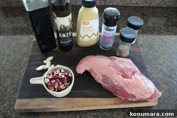 Walnut Crusted Tri Tip Ingredients
