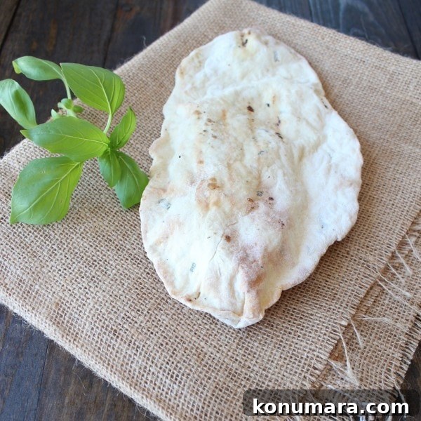 Grilled Basil Flatbread