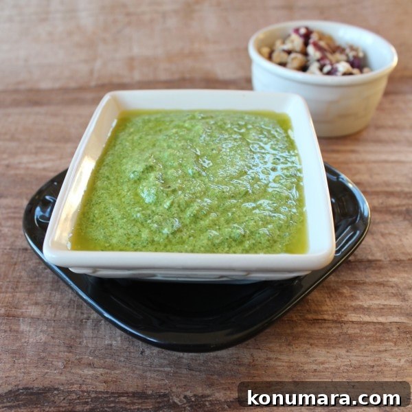 Arugula Walnut Blue Cheese Pesto Recipe