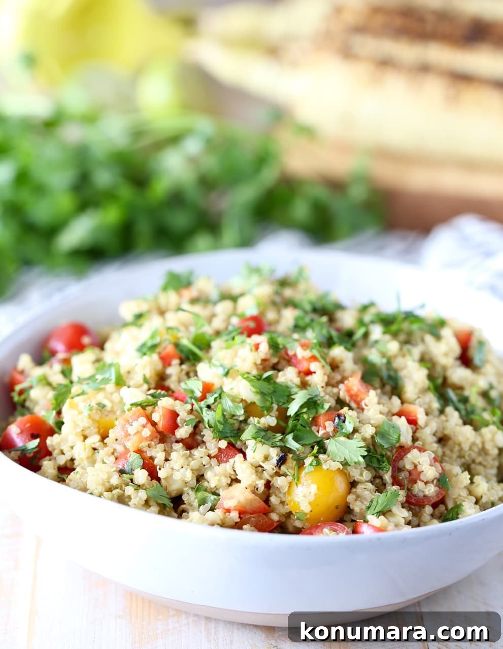 Vegan Quinoa Corn Tomato Salad Recipe